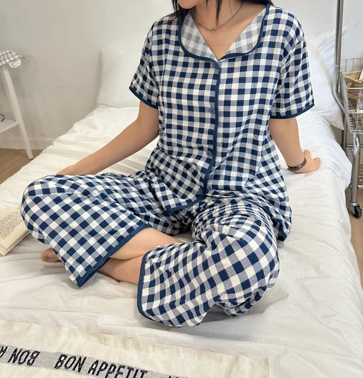 고방 파자마 3세트 2color 홈웨어 여름잠옷 상세 이미지 1