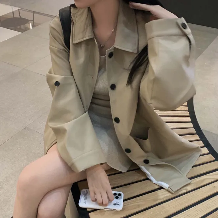 [힙덮는기장감~/블랙 당일출고🎉] 자체제작 #크치Made 오디너리 롤업 오버핏 하프 레더자켓 - jk 상세 이미지 79