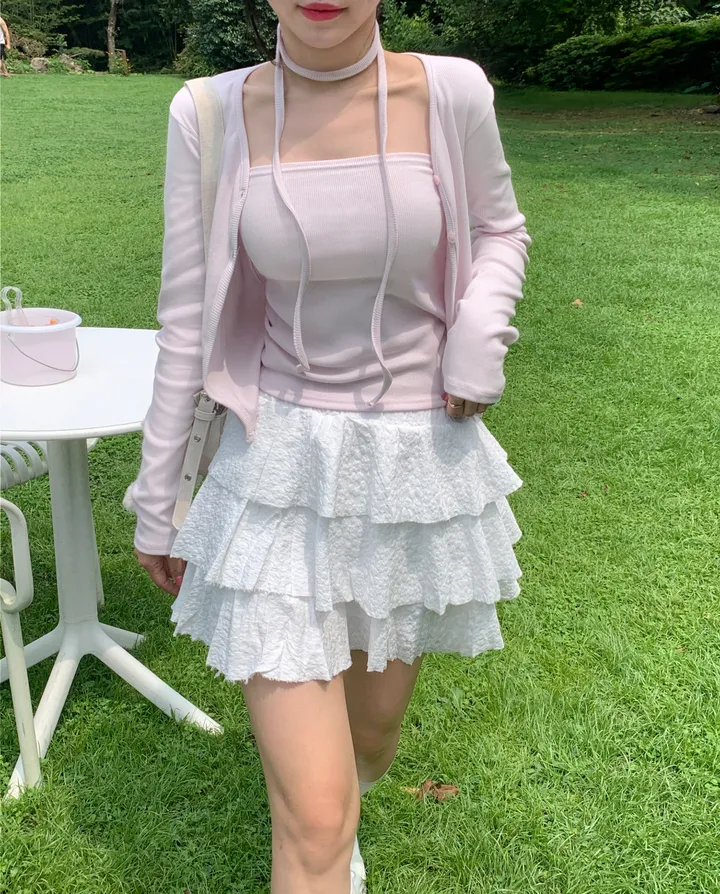 [MADE/3pcs/활용도최고] 비올라 브이넥 탑 가디건set (6color) 상세 이미지 71