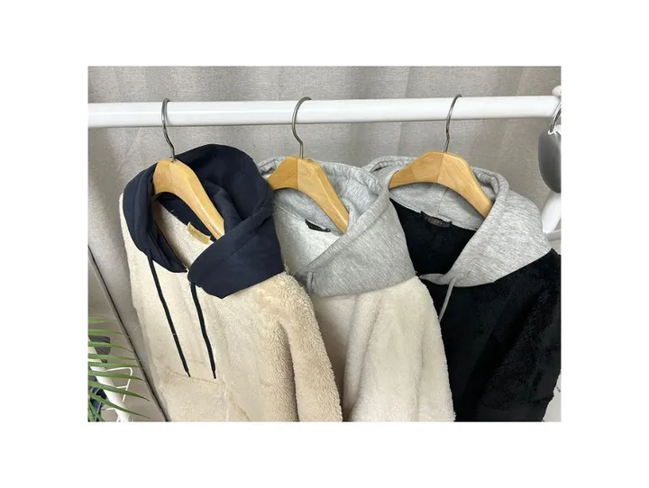 [당일배송][양털/뽀글이]후드 플리스 투웨이 겨울 따뜻한 데일리 점퍼 3color 묶음할인중 상세 이미지 5