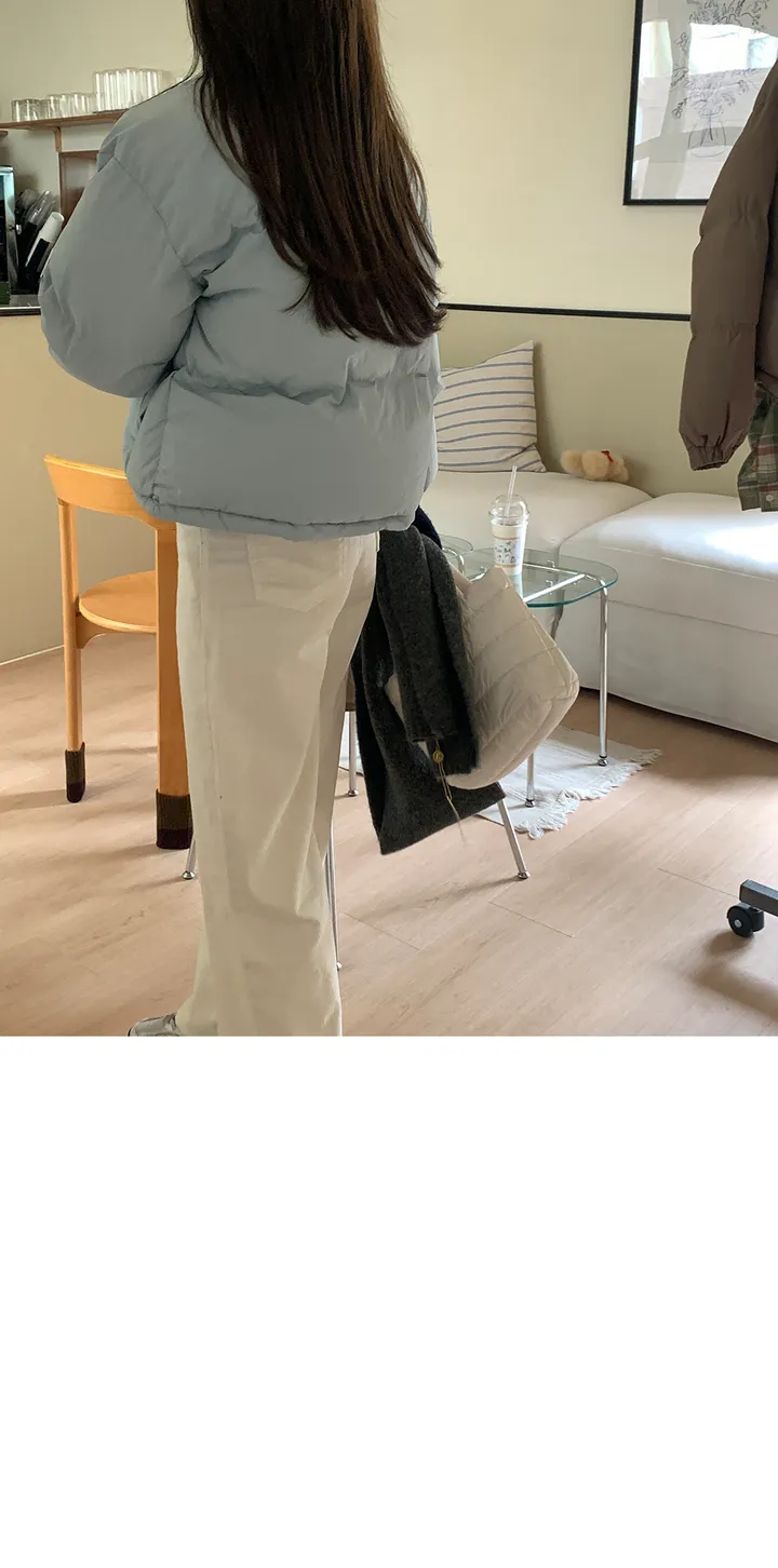 [주문폭주/당일출고🖤] 스노우 파스텔 크롭 숏 패딩 pd (웰론솜)(생활방수가능) 상세 이미지 71