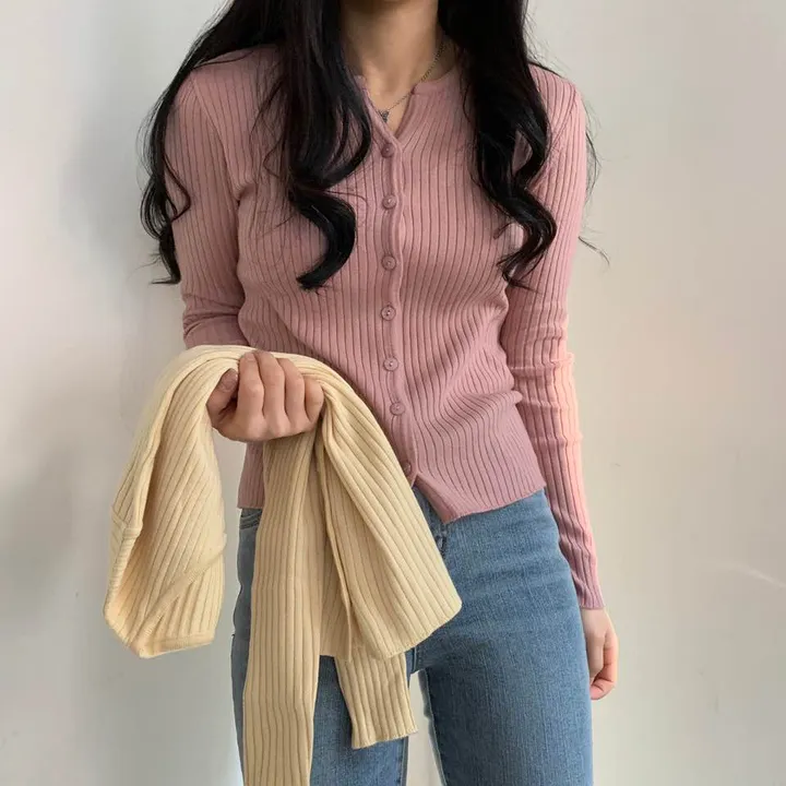 진심 여리핏, 골지 니트 가디건 ;9col 상세 이미지 17