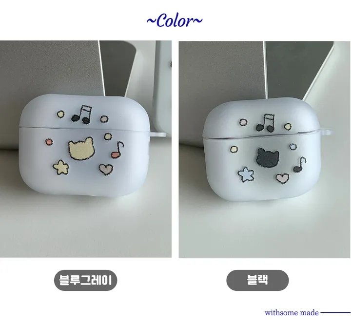 [withsome에어팟/버즈]뮤직 썸캣 에어팟 버즈 케이스 상세 이미지 8