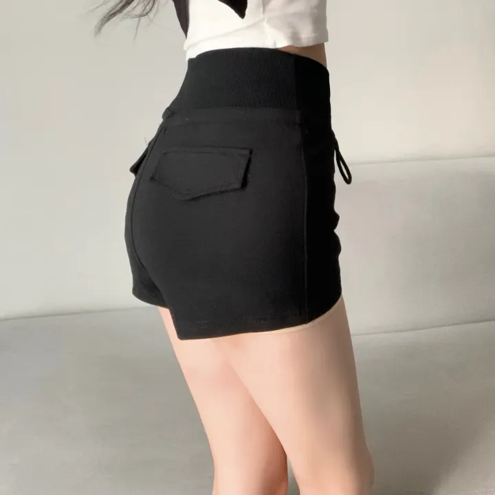 [힙업포켓/보풀x비침x]1282. 허리쏙 와이드 밴딩 포켓 트레이닝 팬츠 숏팬츠 돌핀팬츠 돌핀반바지 밴딩팬츠 반바지 숏팬츠 핫팬츠 숏트레이닝 기본 꾸안꾸 반바지 골반뽕 엉덩이뽕 상세 이미지 14
