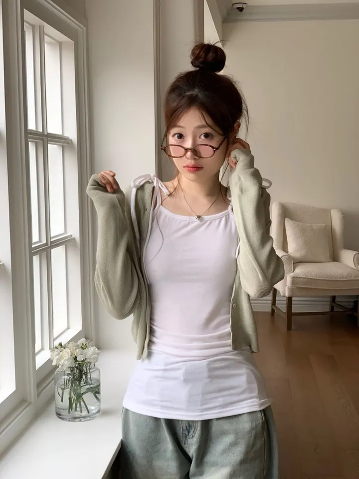 [살안타템/여름까지 쭉🤍]버프리 여리 잘록핏 데일리 버튼 니트 가디건 5color 상세 이미지 32