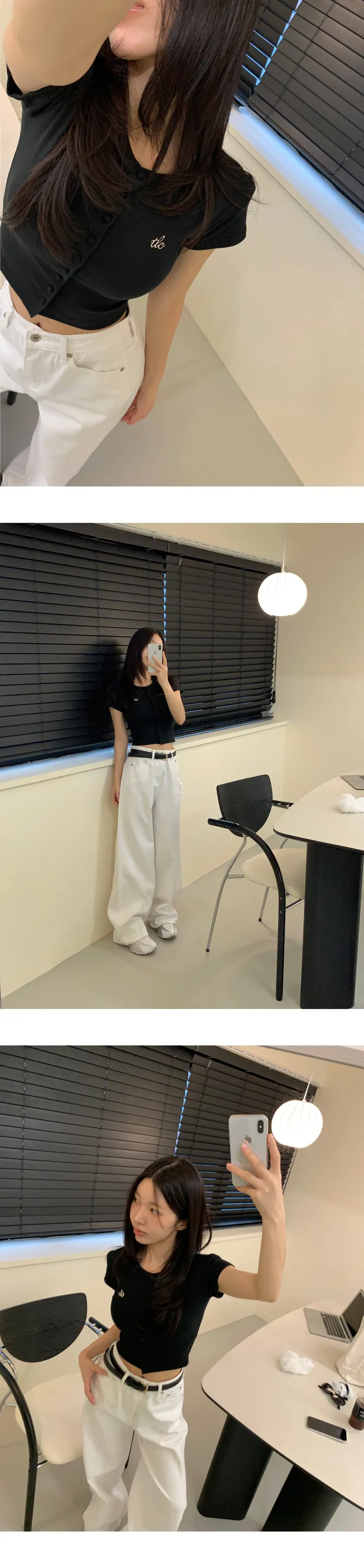 R 버튼 캡소매가디건 상세 이미지 7