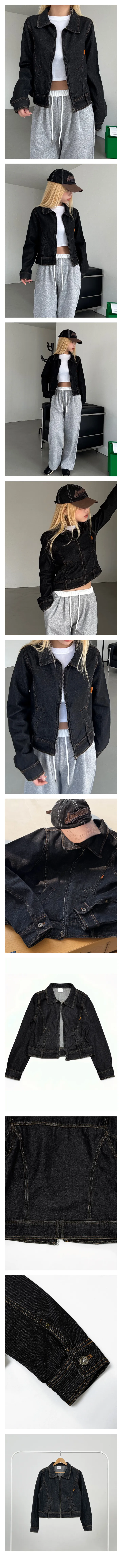 도자 빈티지 생지 데님자켓 상세 이미지 3