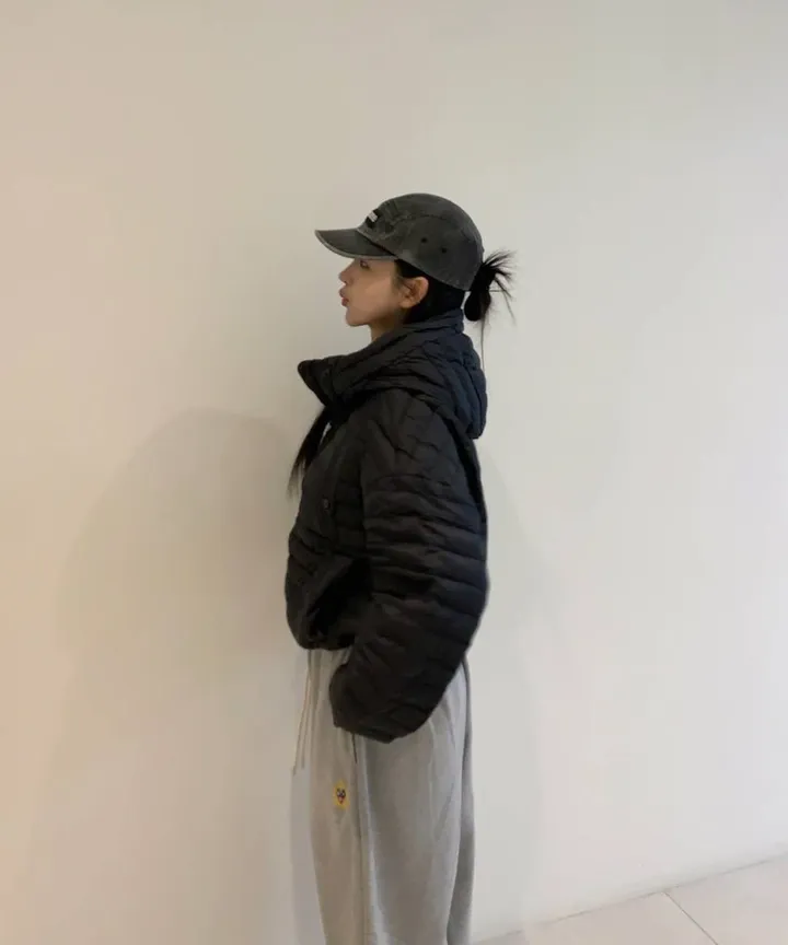 s/s new🤍 휘뚜루마뚜루 데일리템! 가벼운 경량패딩 후드패딩 오리털패딩 (블랙,라임) 상세 이미지 12