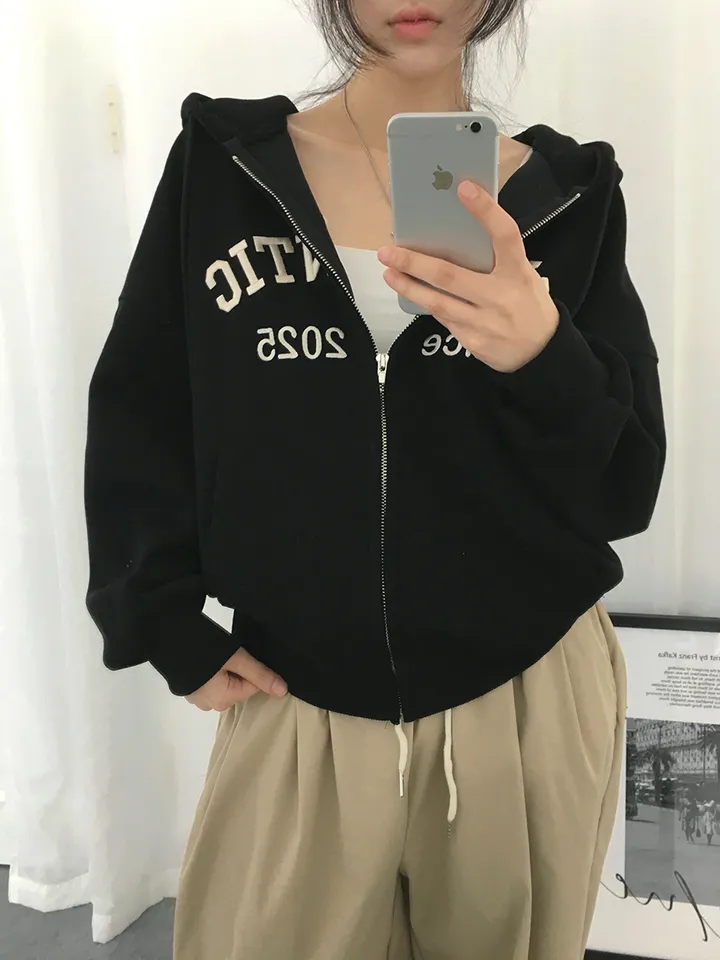 [퀄보장!🤍/6color 자수레터링 아방핏 데일리 후드집업] 로맨틱자수레터링후드집업 상세 이미지 48