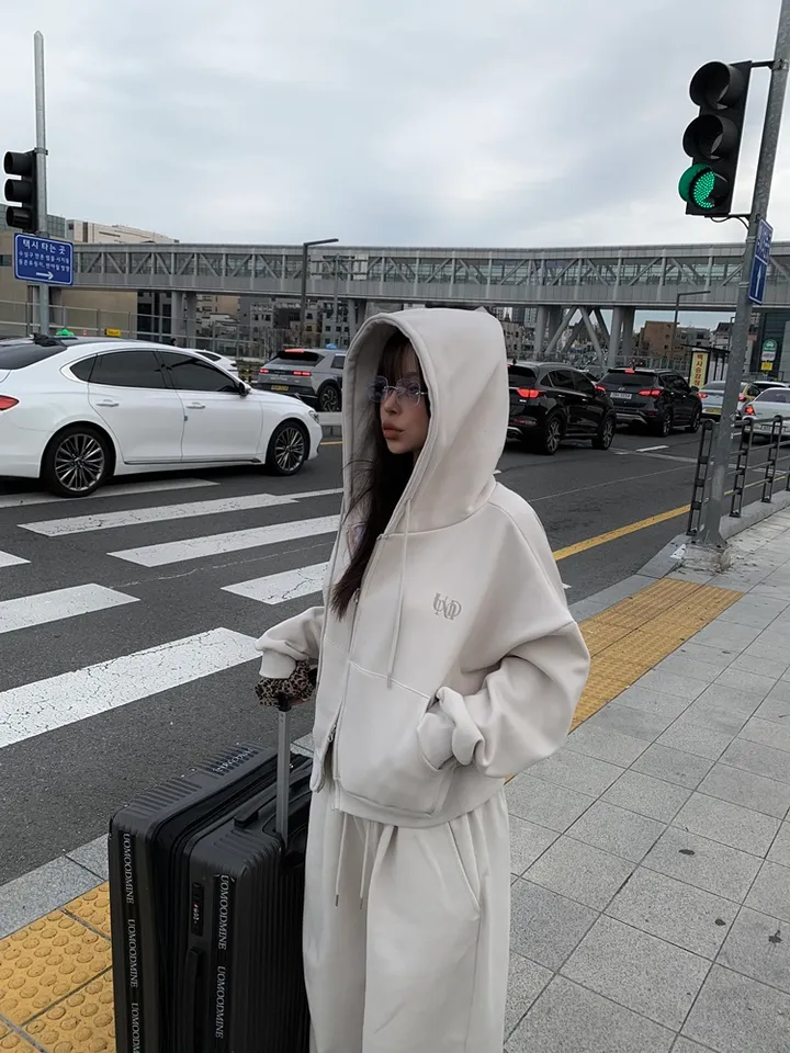 🚀부분당일발송/기모선택🚀 자체제작 UmD 후드 집업 / 투웨이 무지 기모 반크롭 오버핏 크롭 후드티 후드집업 크롭후드 크롭후드집업 기모후드집업 기모후드 y2k 유니크 빈티지 상세 이미지 36