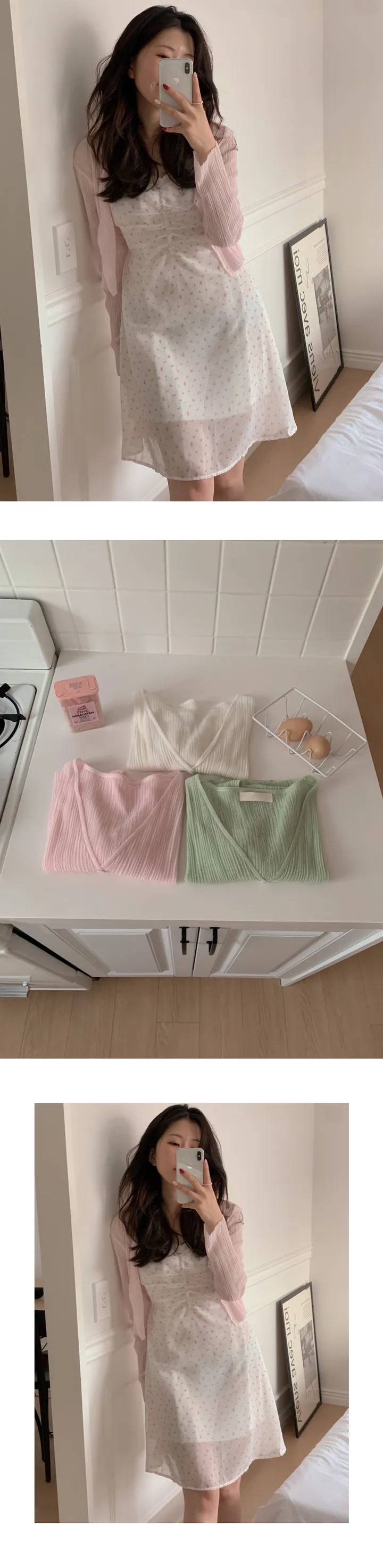 [쿨링감굿🧊]풋사과 가디건 3color 입는게 더 시원한, 시스루 살안타템 여름가디건 상세 이미지 11
