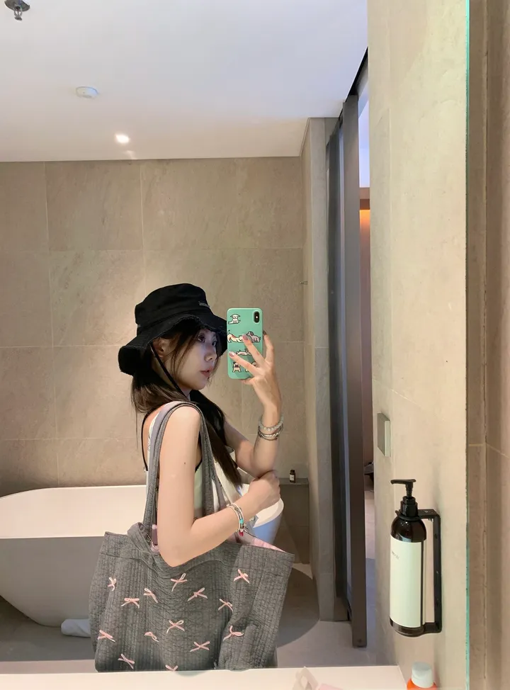 발레코어 핑크레이 토트백 데일리백 상세 이미지 10
