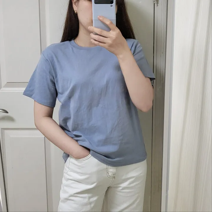 찰랑 소프트 라운드티셔츠 데일리 기본템 상세 이미지 4