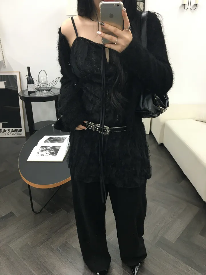 [최저가 할인중%🌼]스노우 퍼 가디건 3color 상세 이미지 36