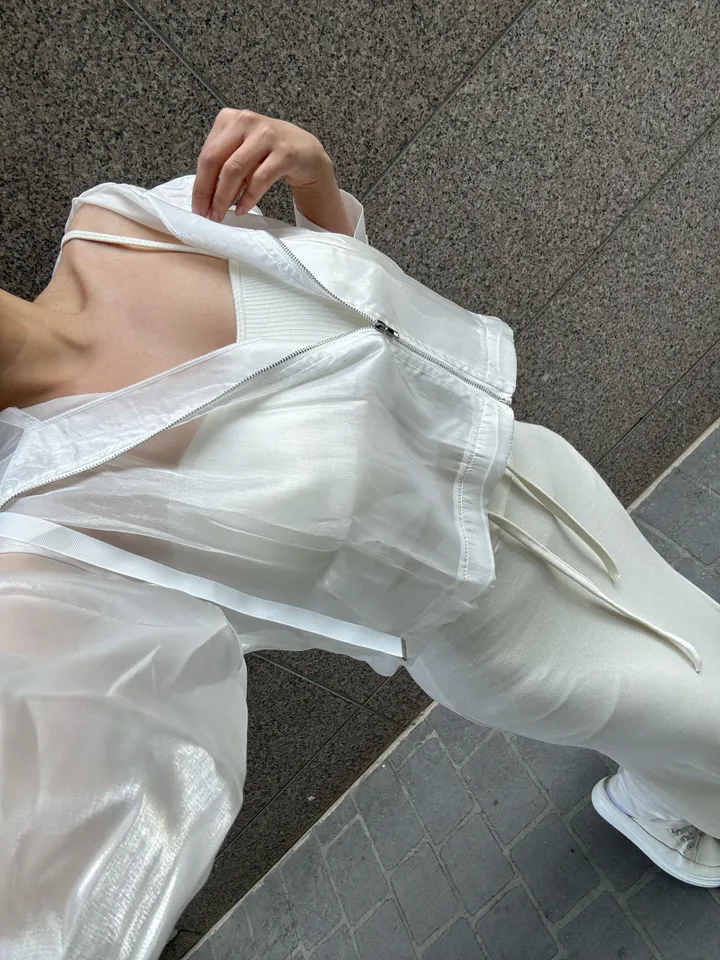 실키 후드 블루종 (2color) 상세 이미지 2