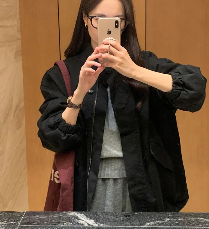 원가이하 세일 반품 교환 불가 야상 박시 루즈핏 봄 자켓 3컬러 가을 봄 옷 여행 점퍼 빅사이즈 남여공용 점퍼 상세 이미지 3