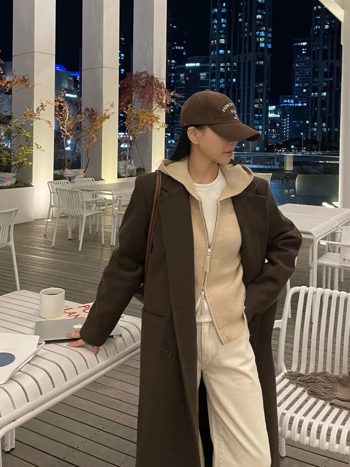 나인  프리미엄 울 맥시 코트 2color. 상세 이미지 61