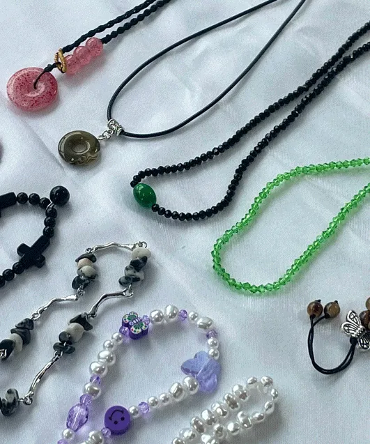 (💥2개구매💥할인/당일배송) 비즈목걸이 모음 비즈 빈티지 써지컬 메탈 목걸이 커플 우정 데일리 악세사리