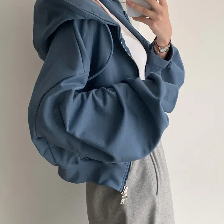 [💖후기극찬/봄,가을교복💖]  자체제작 #크치Made 꿈에 나온 핏, 사계절 입는 크롭 투웨이 후드집업 - zipup : 봄,봄아우터,봄자켓,가을,가을아우터 상세 이미지 90