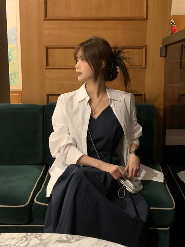 [4천장판매][MADE/핏보장인생셔츠] 에디 프렌치 코튼 오버핏 셔츠 남방 남녀공용 보이핏 레이어드 봄옷 봄신상 봄코디 봄상의 봄셔츠- 7color (KD1457,KD1910) 상세 이미지 13