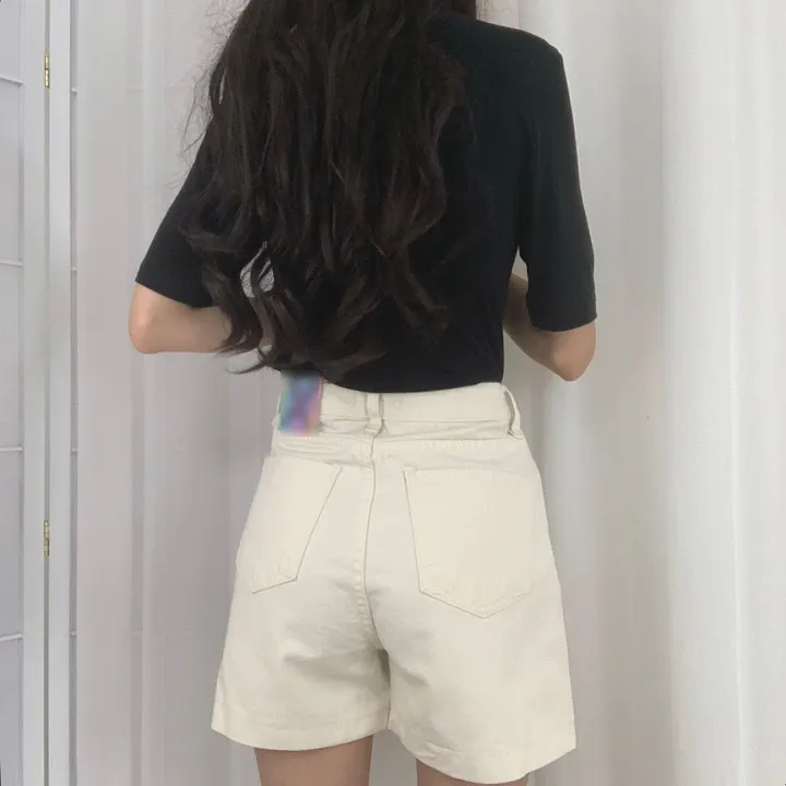 [2Color]베이직 기본 하이웨스트 데일리 면반바지 상세 이미지 13