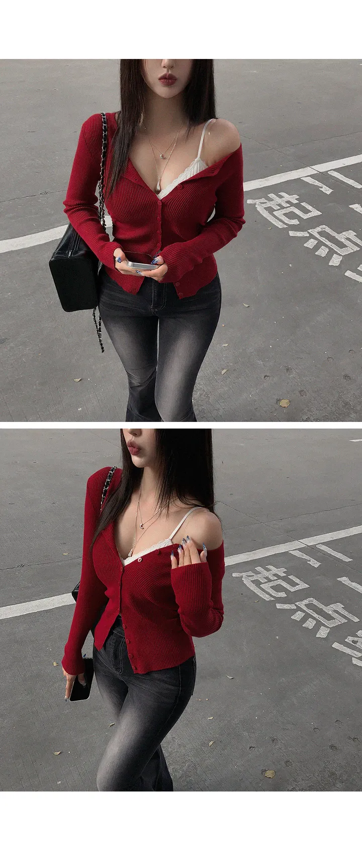 *단독진행/핏존예* 캐시 슬림핏 셔링 골지 소프트 가디건 셔링가디건 골지가디건 얼리어텀 가을가디건 가을아우터 가을옷 가을신상 상세 이미지 4