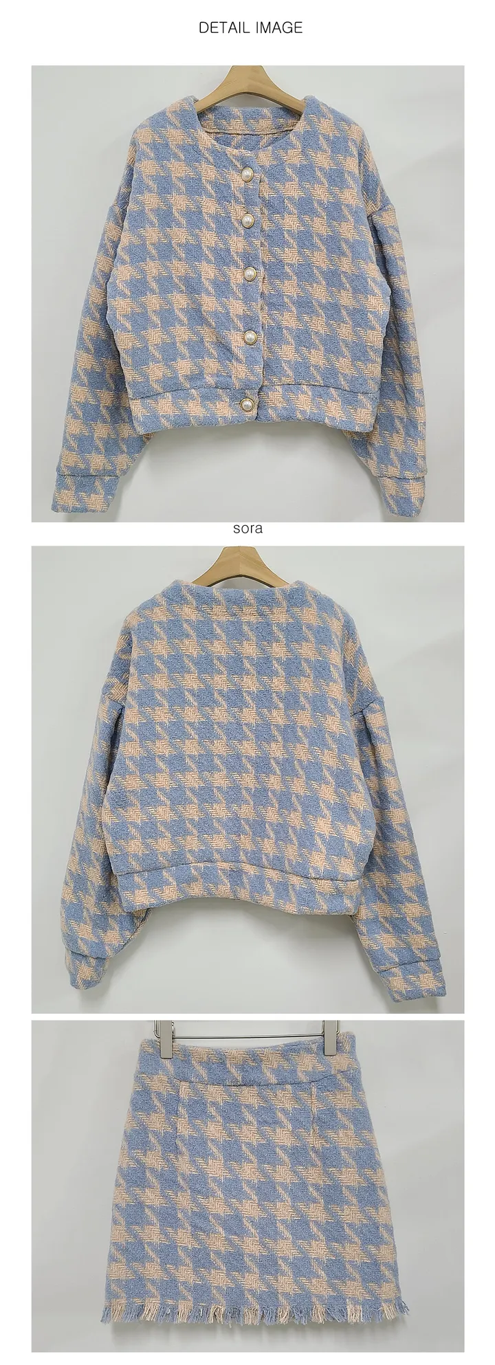 주문폭주[MADE] black pink tweed - set 상세 이미지 31