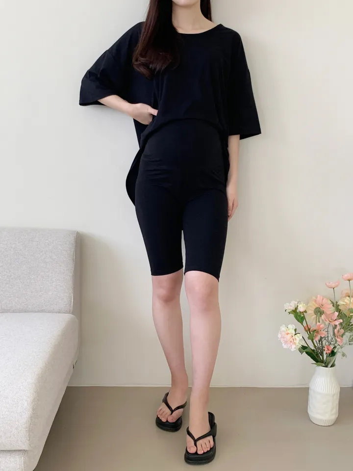 국내제작 5부 임산부레깅스 면 40수 상세 이미지 9