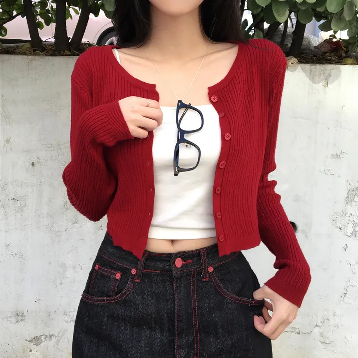 [고퀄❤️/데일리가디건] 프렌치 슬림핏 라운드 꽈배기 니트 긴팔 가디건 봄신상 간절기아우터 데일리템 레이어드 여리핏 5color 상세 이미지 16
