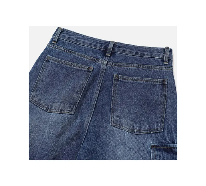 [UNISEX] 카고 데님 청 워싱 버뮤다 반바지 팬츠 (2color) 상세 이미지 43