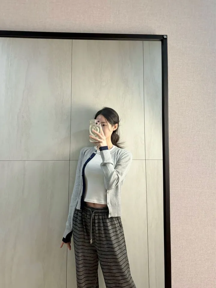 3color) 배색 포인트 소매절개 가디건 *배색가디건, 니트가디건 상세 이미지 20