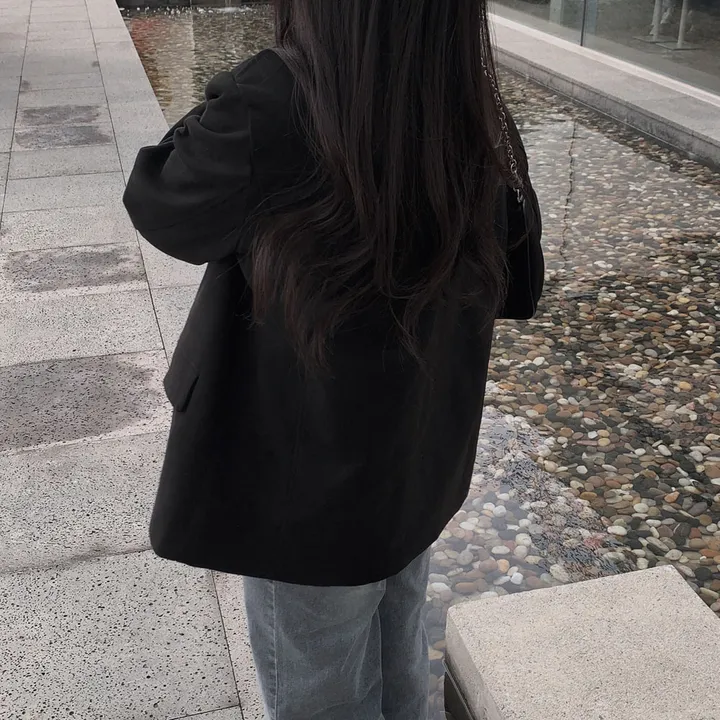 [갓성비!]차분한 감성,스웨이드 루즈핏 하프 카라 자켓 상세 이미지 11