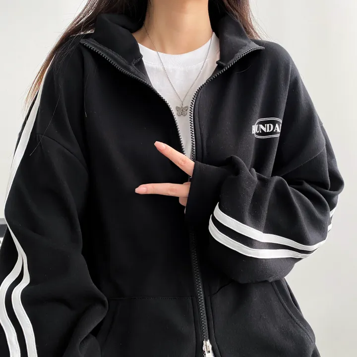 ⭐ 봄신상! [캐주얼/묶음할인] 오버핏 바운더리 투웨이 카라 집업 3color 상세 이미지 24