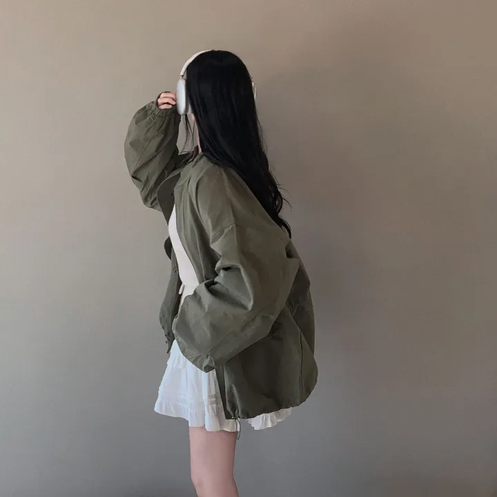[왕오버핏🤍]간절기 아우터 1등,스프링앤어텀 매트 코튼 야상 점퍼 상세 이미지 15