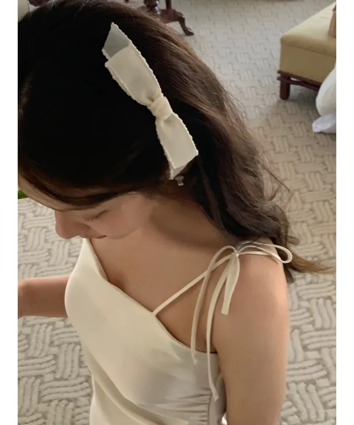 🔥주문폭주🚀당일🚀발레코어 리본 머리핀 아이돌 하이틴 리본핀 옆머리헤어핀 2p 상세 이미지 13