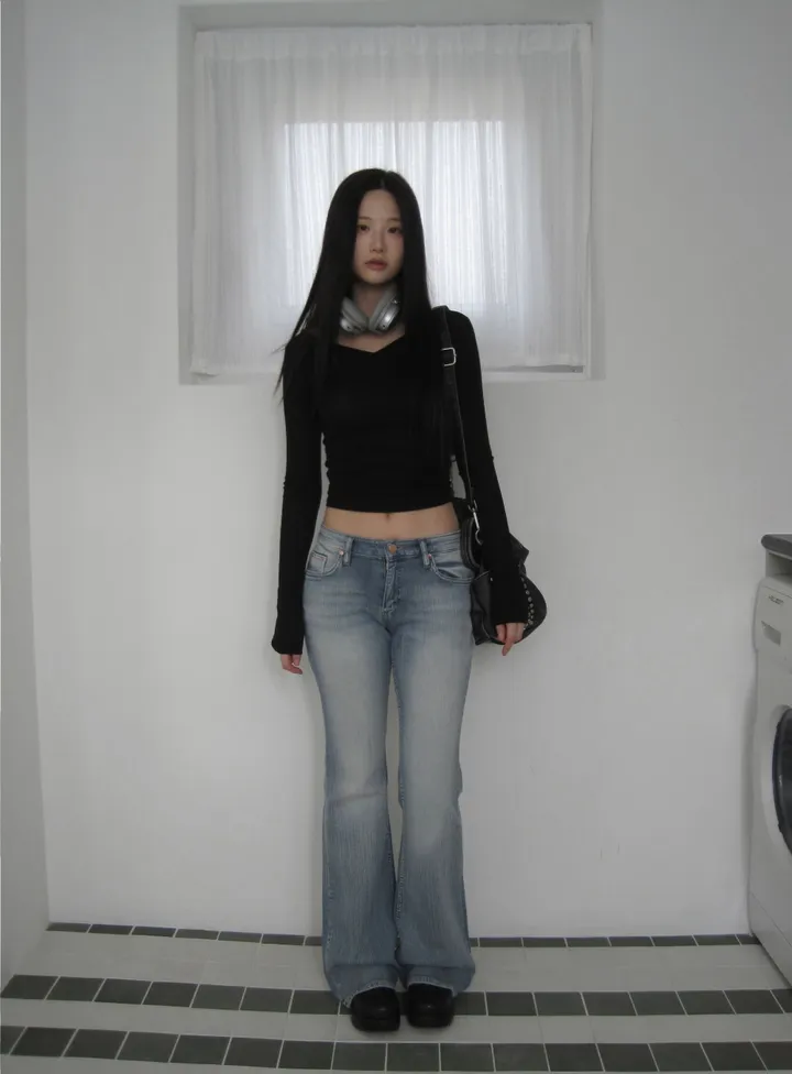 바지 모델 착용 이미지-S1L27