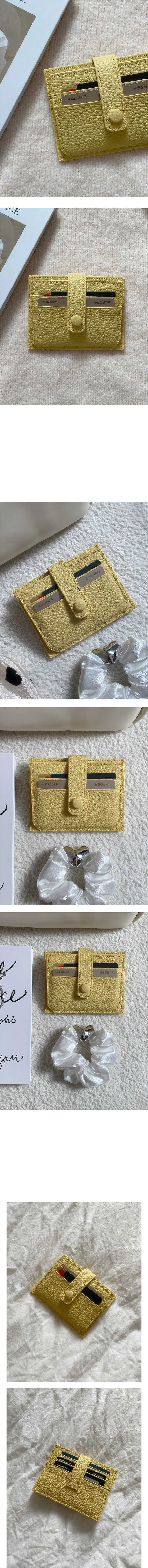 소가죽 레몬 카드지갑 cow leather lemon card wallet 상세 이미지 2