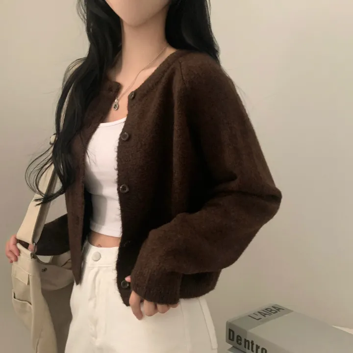 [폭닥폭닥/색감맛집!] 네이 캐시미어울 알파카 라운드 니트가디건 - 6color 상세 이미지 5