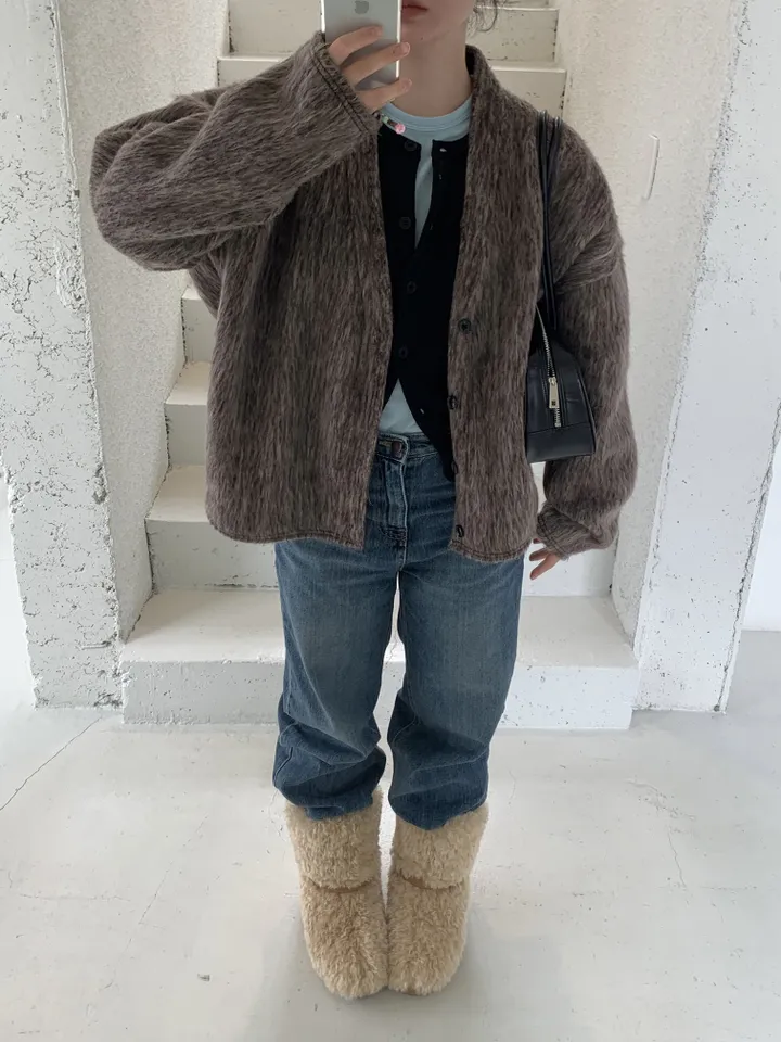 basic round cardigan (5color) 상세 이미지 44