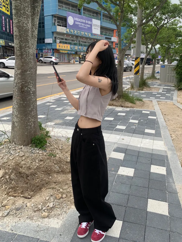 면 와이드 팬츠(2color) 상세 이미지 18