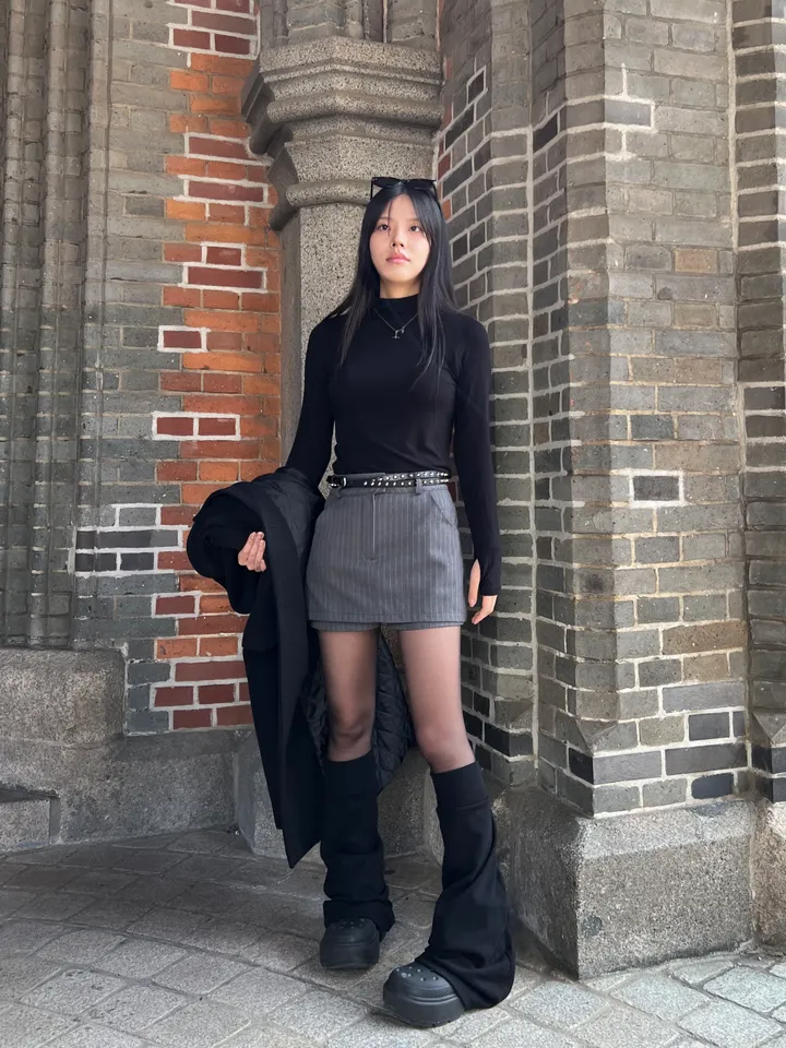 [울함유고퀄🖤] 엘리 울 더블 버튼 뒤트임 누빔 겨울 롱 코트 상세 이미지 40