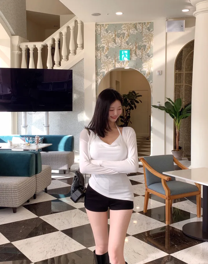 베리유 언발 드래이핑 가디건 세트 상세 이미지 29