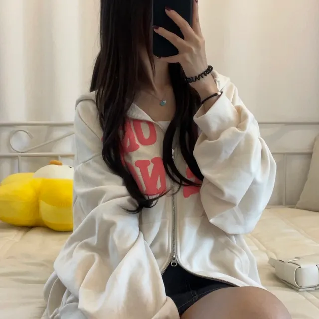 [기모ver.추가/특가할인중] 교복템강추 보호본능핏~  데일리 캐주얼 투웨이 발포 레터링 후드집업 상세 이미지 43