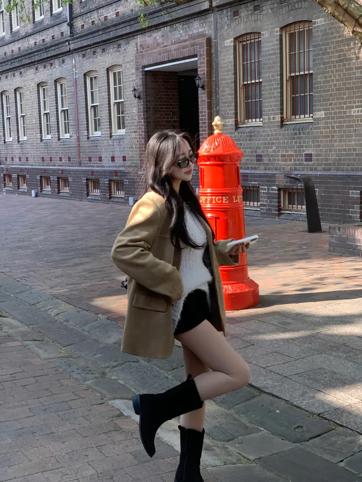 *찐고퀄[핏보장] 왕보들 스웨이드 루즈 카라 버튼 클래식 전체 안감 자켓-2col 상세 이미지 33
