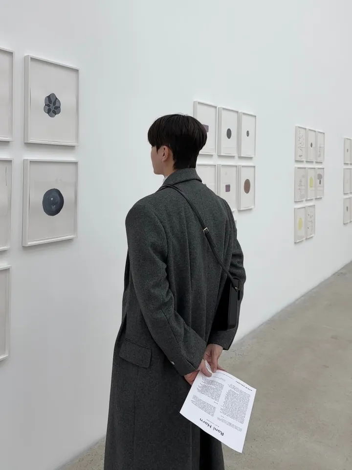 룩 다트 맥시 오버핏 울 코트 상세 이미지 48