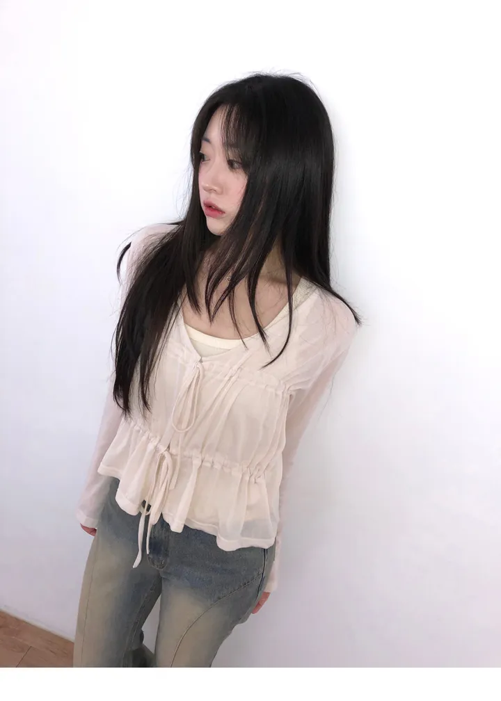 shirring cardigan (2color) / 셔링 가디건 상세 이미지 20