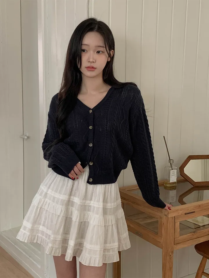[핏추천!/국내제작] 더니드 꽈배기 케이블 루즈핏 긴팔 가디건 5colors 상세 이미지 27