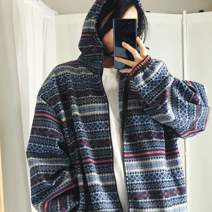 남녀공용 오버핏 파타곤 플리스 후드집업 자켓 상세 이미지 31
