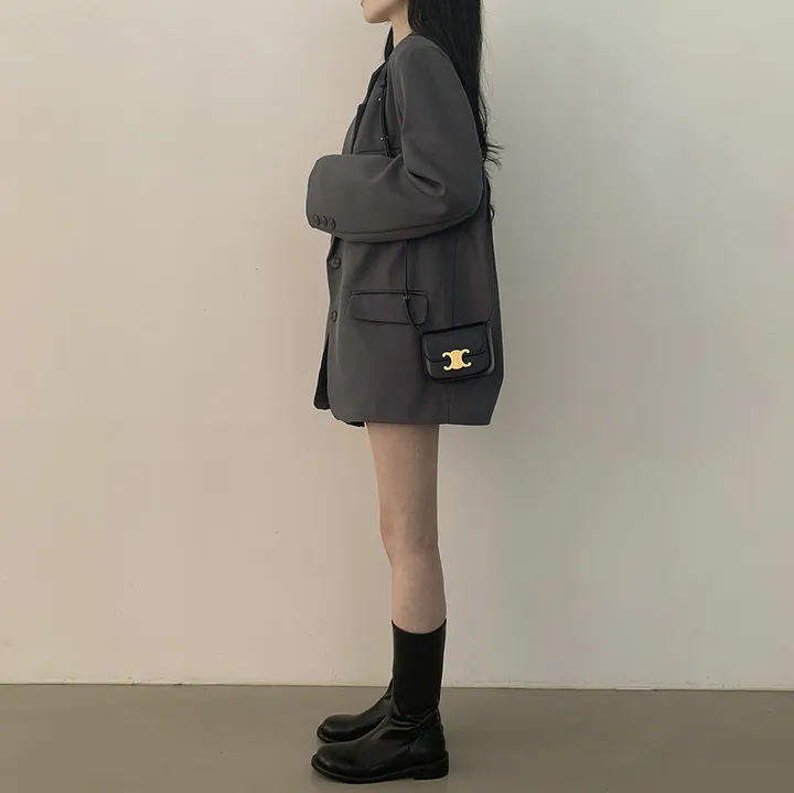 [봄ver/리얼오버핏] 고퀄! 모던 박시 데일리 투버튼 사이드포켓 싱글자켓 오피스룩 하객룩 데이트룩 빅사이즈 상세 이미지 26