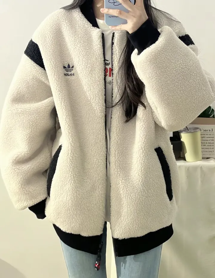 아디다스 남녀공용 오리지널스 셰르파 후리스 양털 뽀글이 봄버 리버서블 자켓 2컬러 IX4215,IX4214 상세 이미지 18
